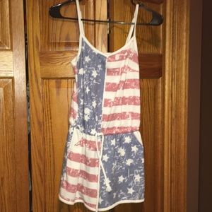 American Flag Romper